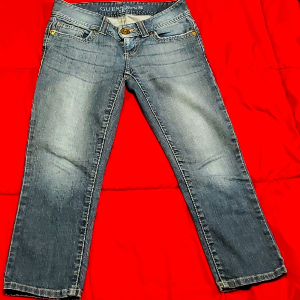 Guess jeans capri,size 26